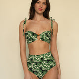Veronica Floral Full Coverage High Rise Bikini Bottom