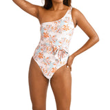 Aima Dora Swimwear Asymmetrical Swimsuit One Pieces HIBISCUS / XS