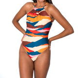 Aima Dora Swimwear High Neck Swimsuit One Pieces XS / CHAMAREL