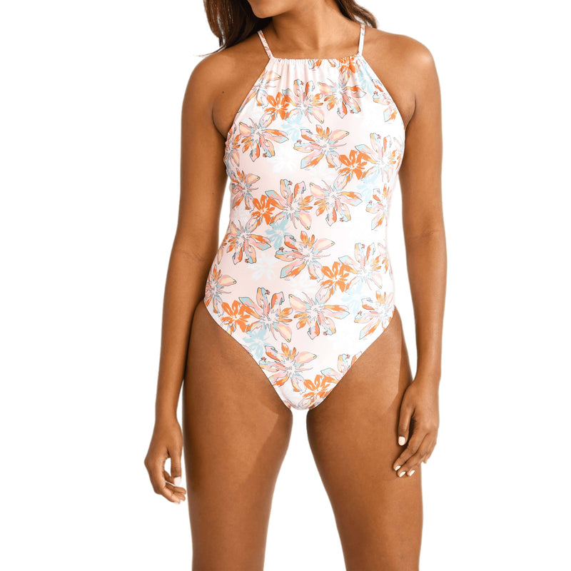 High Neck Swimsuit -Sustainable – Aima Dora Tropical Eco Swimwear