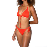 Aima Dora Swimwear Triangle Bikini Top Tops XS / PAPAYA SOLO