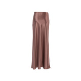 Satin Brown Skirt