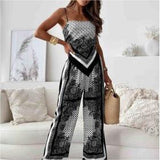 Printed Wrapped Pants Set