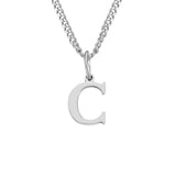 Beach Luxe 26 Letters All-Match 14K Stainless Steel Necklace Necklace C Stainless Steel