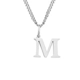Beach Luxe 26 Letters All-Match 14K Stainless Steel Necklace Necklace M Stainless Steel