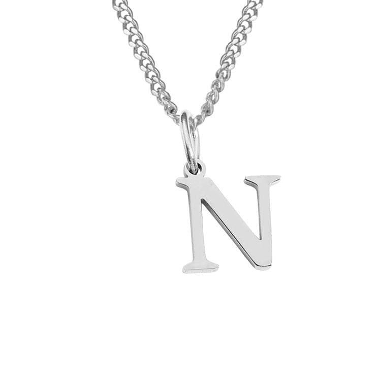 Beach Luxe 26 Letters All-Match 14K Stainless Steel Necklace Necklace N Stainless Steel