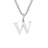 Beach Luxe 26 Letters All-Match 14K Stainless Steel Necklace Necklace W Stainless Steel