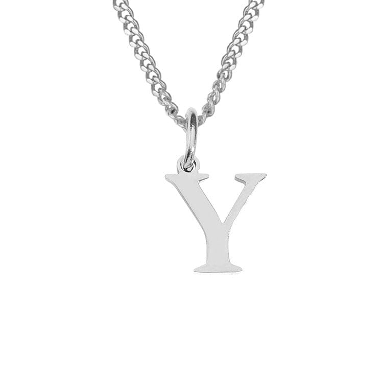 Beach Luxe 26 Letters All-Match 14K Stainless Steel Necklace Necklace Y Stainless Steel