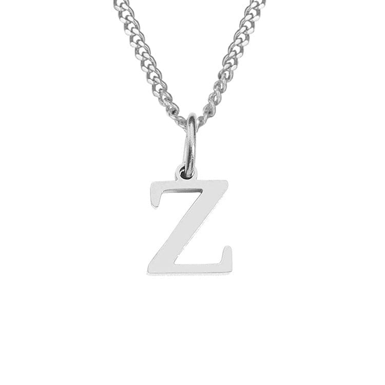 Beach Luxe 26 Letters All-Match 14K Stainless Steel Necklace Necklace Z Stainless Steel