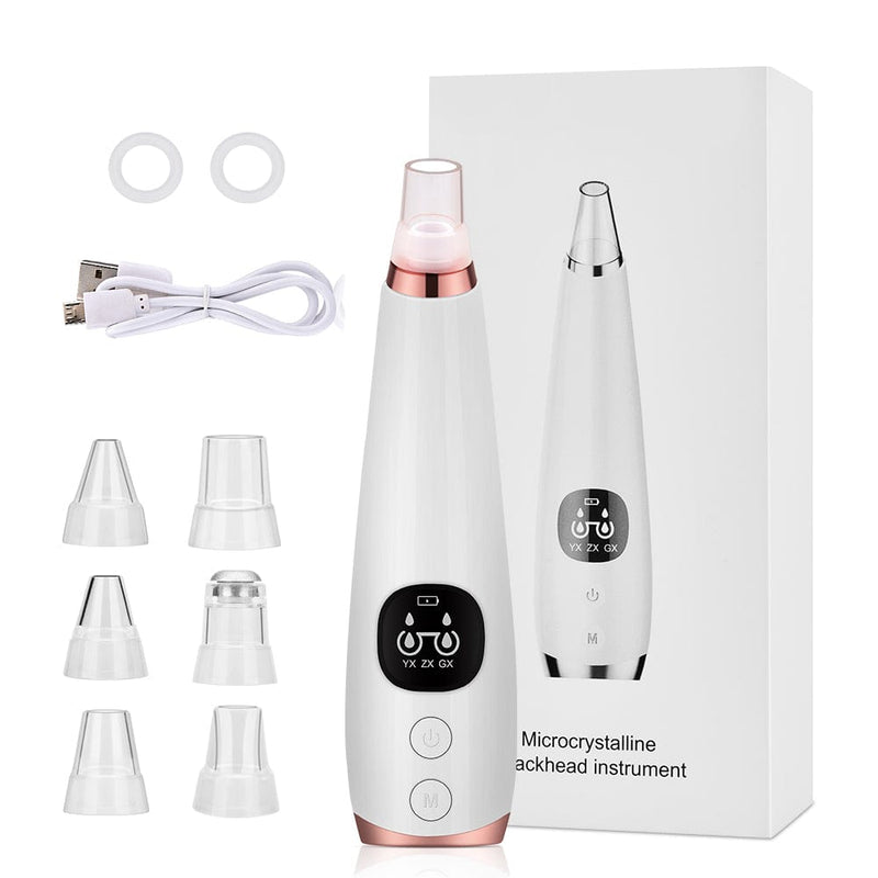 Beach Luxe Blackhead Instrument Electric Suction Facial Washing Instrument Beauty Acne Cleaning Blackhead Suction Instrument Health and Beauty A Style
