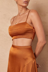 BEFORE ANYONE ELSE IRIANNA CROP TOP - TOFFEE