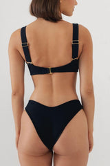 Montce | Black Rib Lulu Bikini Bottom