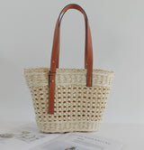 Hollow Handmade Zipper Woven Women's Bag