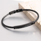 Titanium Steel Cable Fashion Steel Wire Openable Bracelet