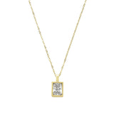 French Square Colour Zirconium Rock Candy Square Brick