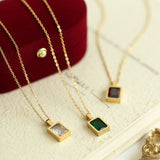 French Square Colour Zirconium Rock Candy Square Brick