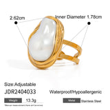 Charis Gold Pearl Ring