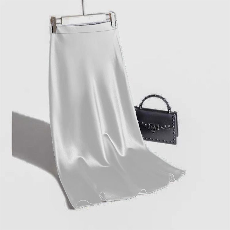 Silky Satin A line Skirt