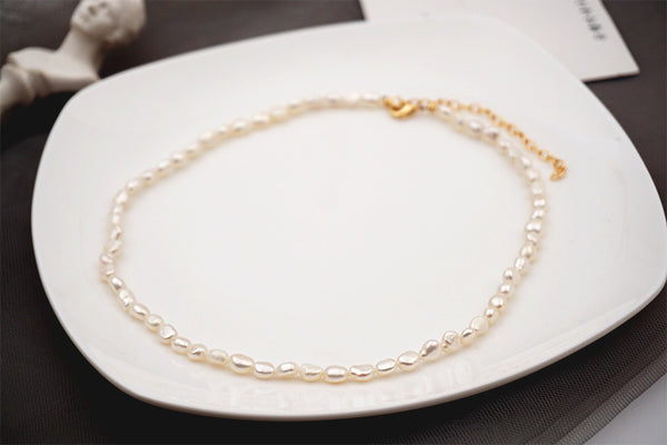 Freshwater Baroque Pearl Necklace Clavicle Chain