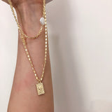 Light Luxury High-end White Mother-of-pearl Necklace