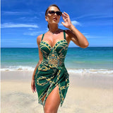 One-piece with sarong