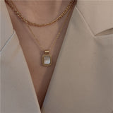 Light Luxury High-end White Mother-of-pearl Necklace