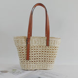 Hollow Handmade Zipper Woven Women's Bag