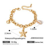 Stainless Steel Starfish Shell Bracelets