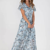 Women's Fashion Print Dress With Waist Tucked In