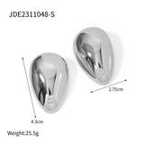 Stainless Steel Glossy Earrings