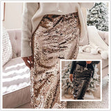 Sunshine || Sequined Glittering Straight Skirt