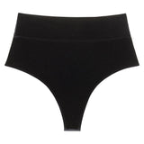 Montce Black Velvet Added Coverage High Rise Bikini Bottom Bikini Bottom