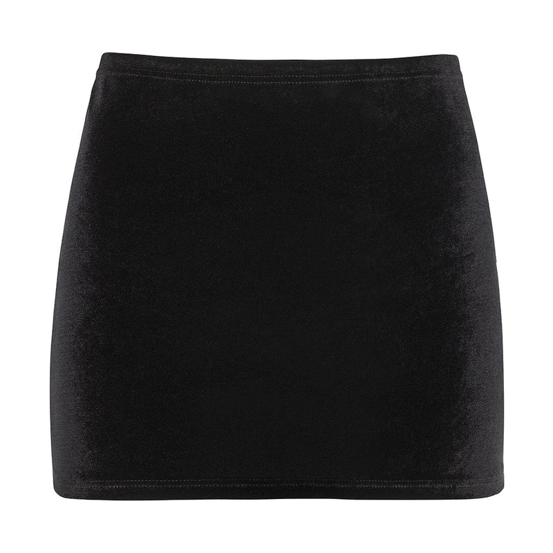 Montce Black Velvet Micro Skirt Skirt