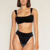 Montce Black Velvet Tamarindo Binded Bikini Bottom Bikini Bottom