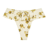 Montce Gold Filigree Tamarindo Ruffle Bikini Bottom Bikini Bottom