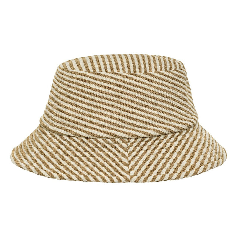 Montce Neutral Stripe Bucket Hat Hats Neutral Stripe / One Size