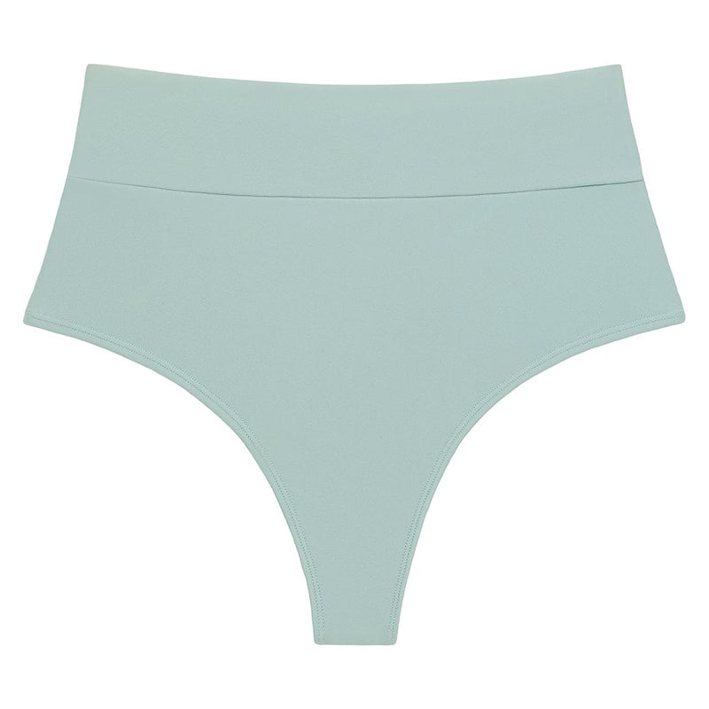 Montce Powder Blue Added Coverage High Rise Bikini Bottom Bikini Bottom