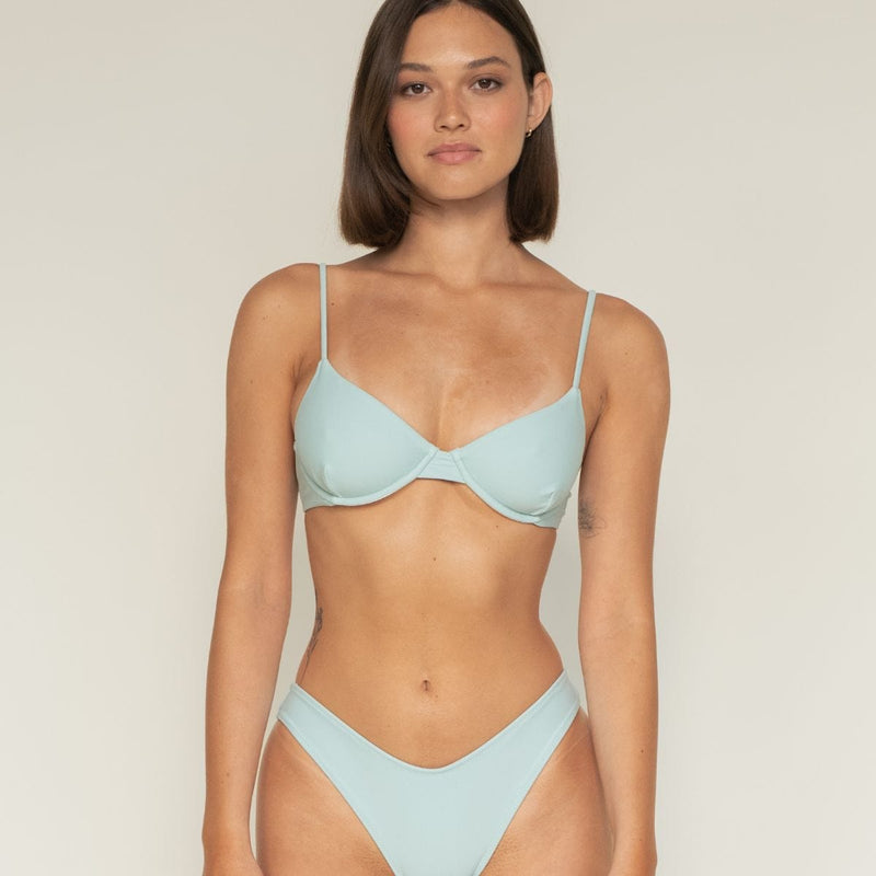 Montce Powder Blue Lulu (Zig-Zag Stitch) Bikini Bottom Bikini Bottom