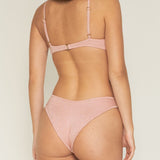 Montce Prima Pink Sparkle Lulu Bikini Bottom Bikini Bottom