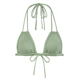 Montce Sage Green Rib Euro Bow Bikini Top Bikini Top