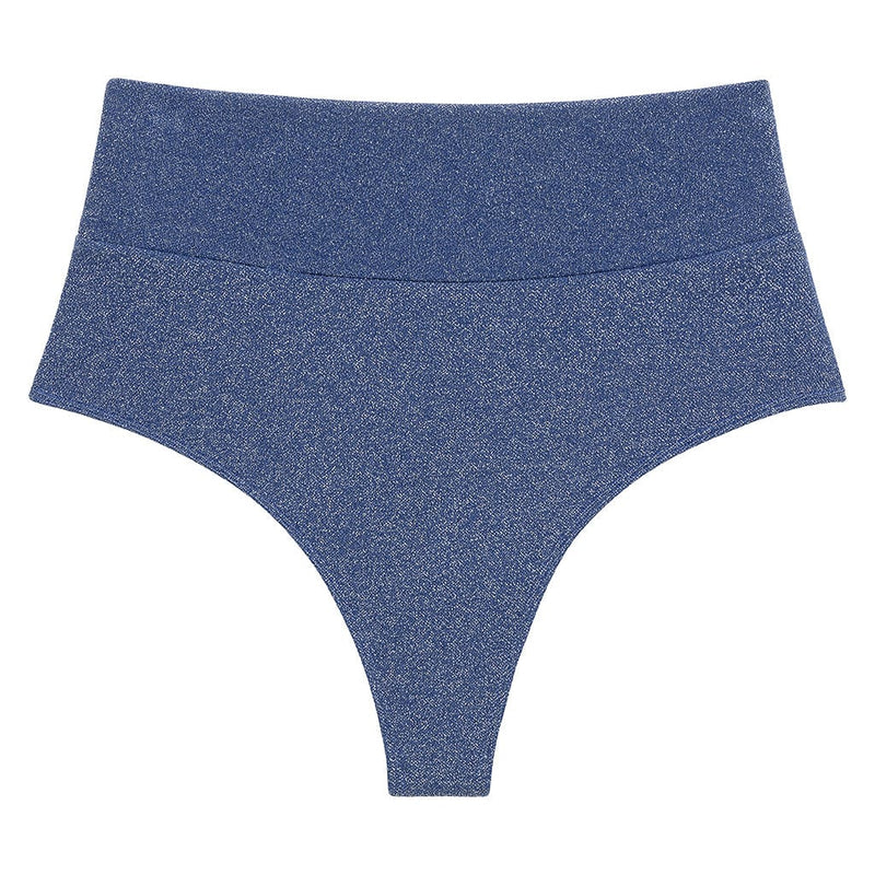 Montce Sky Sparkle Added Coverage High Rise Bikini Bottom Bikini Bottom