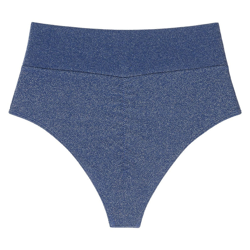 Montce Sky Sparkle Added Coverage High Rise Bikini Bottom Bikini Bottom