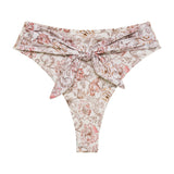 Montce Venecia Floral Paula Tie-Up Bikini Bottom Bikini Bottom