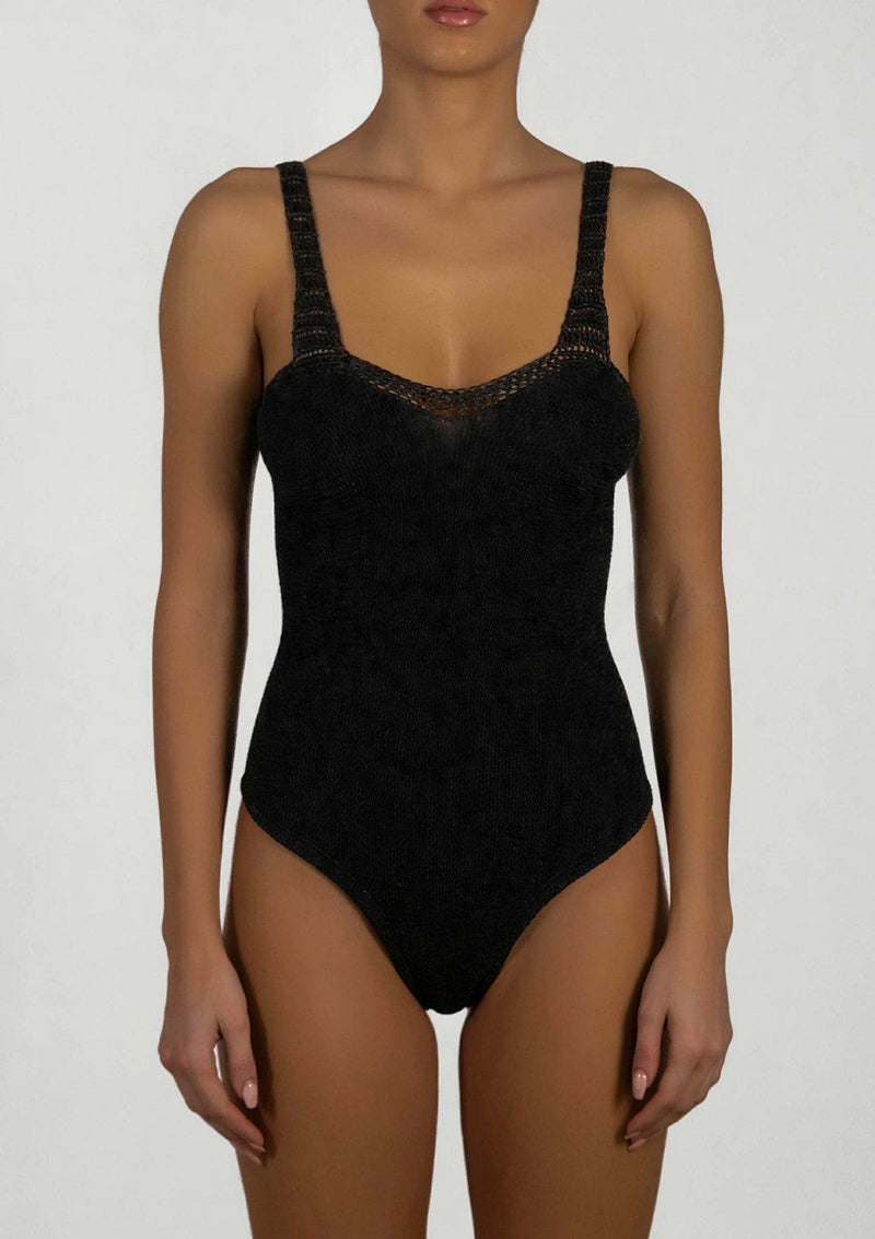PARAMIDONNA | Emotional and cool swimwear and beachwear brand One piece swimsuit Sasa Black One size