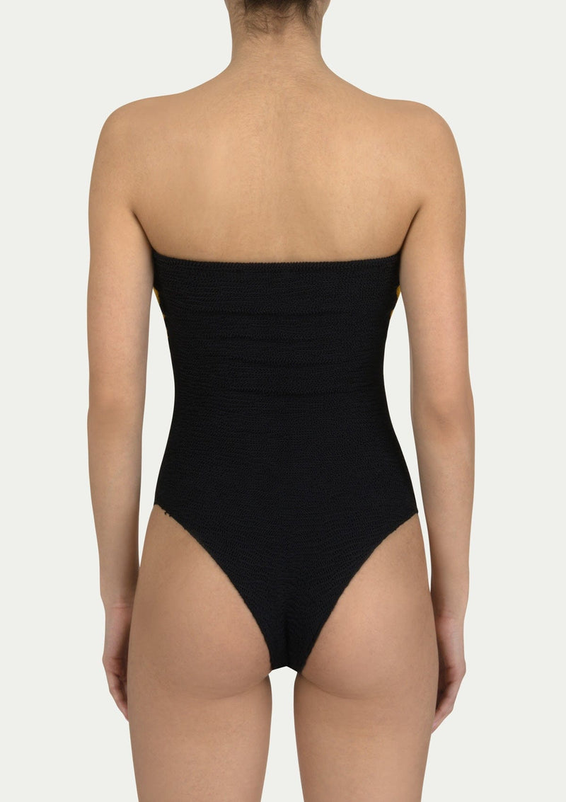 PARAMIDONNA | Emotional and cool swimwear and beachwear brand RENE BLACK YELLOW ONE SIZE