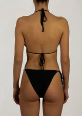 PARAMIDONNA | Emotional and cool swimwear and beachwear brand Two Pieces Kaia Black One size