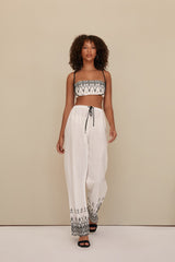 MAJE CROP TOP - EMBROIRED