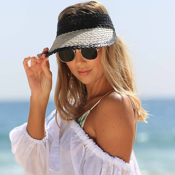 Beach Luxe Beach Luxe | Havana Sun Visor Hat