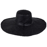 Beach Luxe Hamptons Woven Hat - Black Hat
