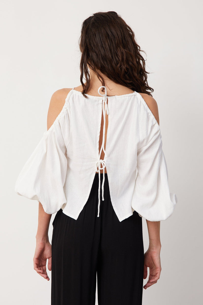 BEFORE ANYONE ELSE BAE | CONCEPT TOP WHITE LINEN Shirts & Tops